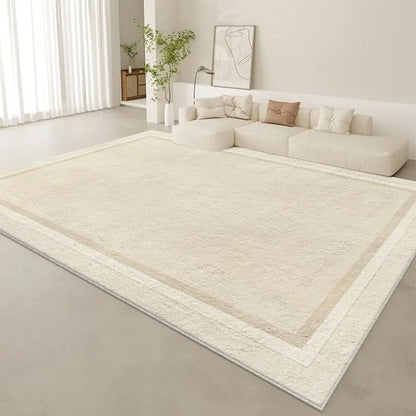 Stylish Simple Living Room Carpet Easy Maintenance Anti-Dirt Thick Velvet Texture Durable Floor Mat for Home