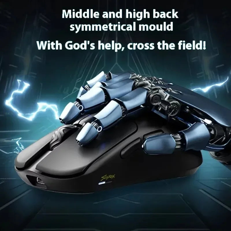 Scyrox V6 8000Hz wireless three-mode mouse,Paw3950 sensor 30000DPI wired lightweight mouse gamers Computer Laptop accessory.