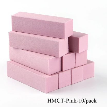 Pink Buffing Sanding Files Block Pedicure Manicure Care Sponge Nail Art Buffer Grindig Polishing No Hurt Nail Art Tools