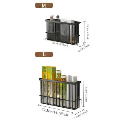 Magnetic Storage Shelf Kitchen Refrigerator Suspended Convenient Space Saving Basket Household Items Spice Condimentor Organizer