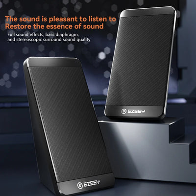 USB Mini subwoofer Computer Speaker PC Sound Box Music Speaker For Laptop Portable USB Stereo Audio System Desktop Speakers