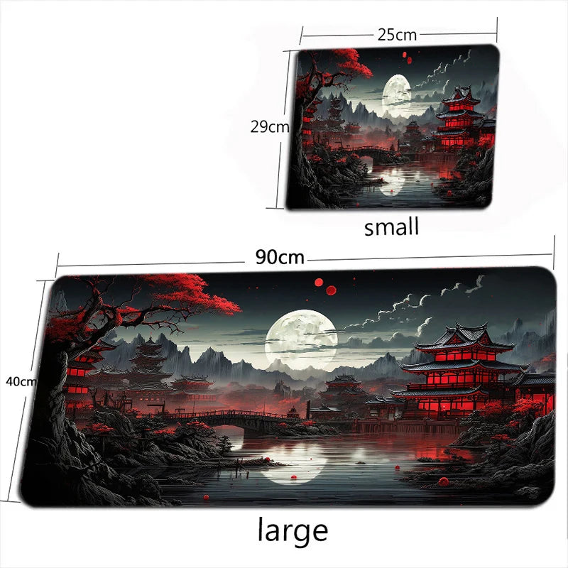 Starry Sky Moon Mouse Pad Large Computer Office Game Table Mats XXL Rubber Anti-slip Gaming Keyboard Mousepads Long Desk Pads