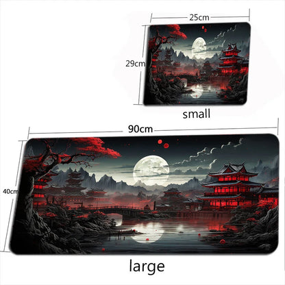 Starry Sky Moon Mouse Pad Large Computer Office Game Table Mats XXL Rubber Anti-slip Gaming Keyboard Mousepads Long Desk Pads