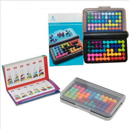 120 Challenges - Intelligence Development - 3D Puzzle Game - Classic Pyramid Beads Logical Thinking Toy