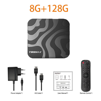 T95 MAX Android 16 Smart TV Box Allwinner H618 64G 128G ROM 2.4G&5G Dual Wifi 4K 8K HDR10+ BT5.0 Voice Media Player Set Top Box