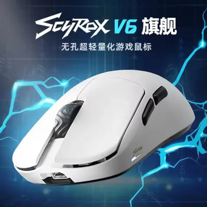 Scyrox V6 8000Hz wireless three-mode mouse,Paw3950 sensor 30000DPI wired lightweight mouse gamers Computer Laptop accessory.