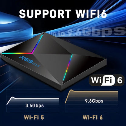 R69 plus Voice Control 8K Ultra HD TV Box Octa Core Allwinner H728 Supports Netflix WIFI 6 Set Top Box