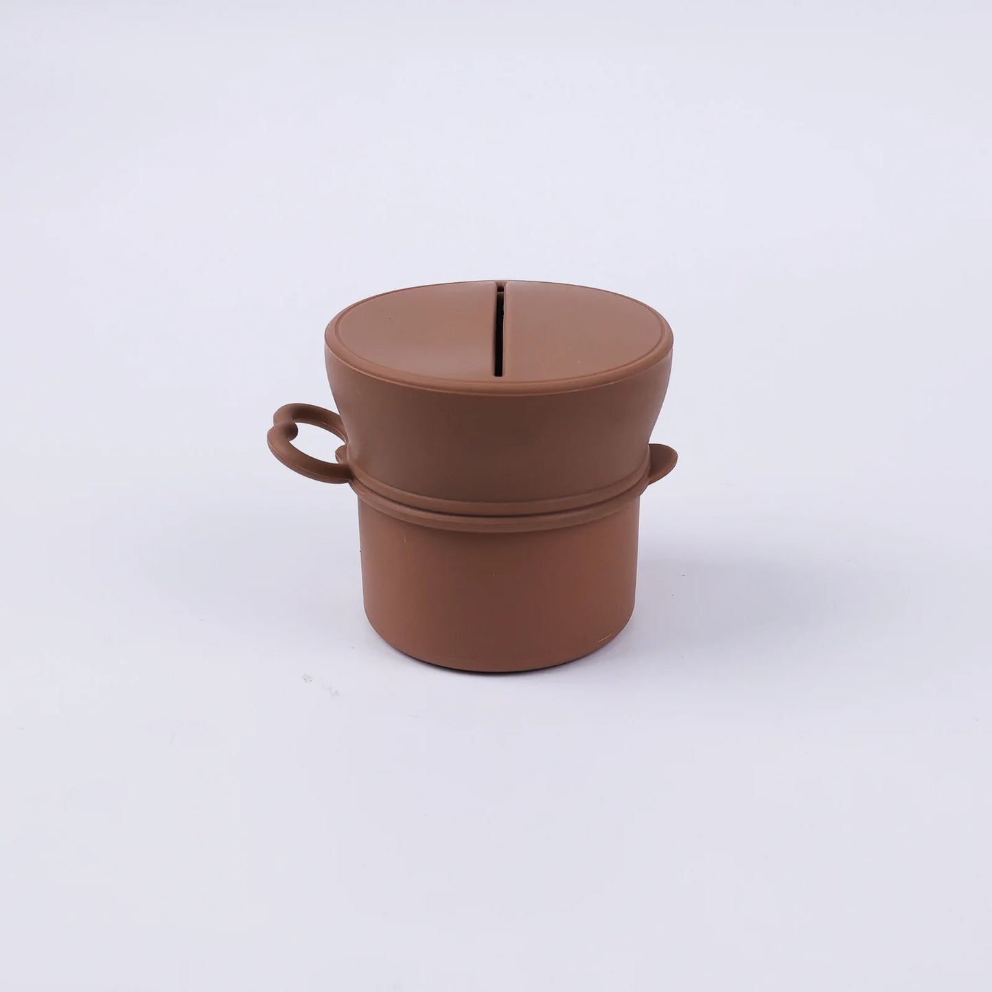 Portable Silicone Cup with Handle Food Grade Easy Clean Travel Mug BPA Free Leak Proof Drinking Cup for Outdoor Office