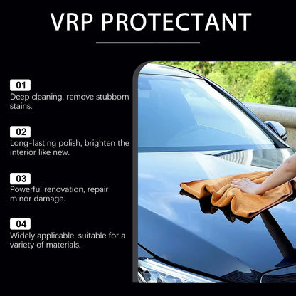 VRP Vinyl Rubber Plastic Refurbishment Agent Long Lasting Non-Greasy Super Shine Dressing for Tires Trim Back To Shiny Car Care