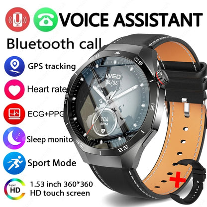 2026 New Watch 5 Pro GPS Track Smart Watch Men 360*360 AMOLED Screen NFC BT Call Waterproof Health Monitor Man Smartwatches IOS