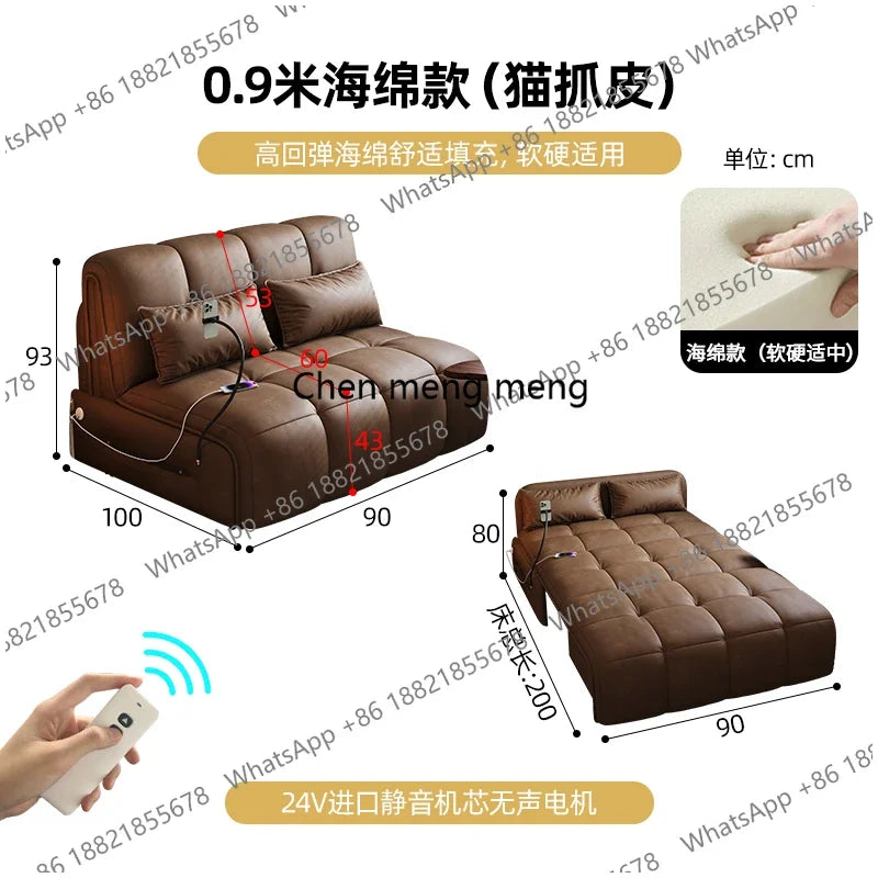 02M Luxury Multifunctional Couch European Latex USB Lounge Living Room Sofas Bed Chaise Foldable Divano Letto Furniture home Mod