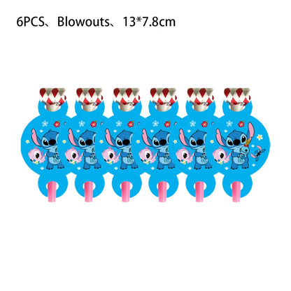 Stitch Party Supplies For Child Lilo And Stitch Birthday Party Decorations Balloons Banner Tablecloth Backdrop Tableware
