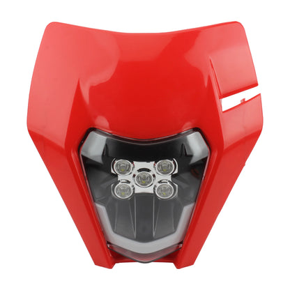 Motorcycle Headlight Plate LED Headlamp for KTM EXC EXCF SX XC 150 250 350 450 Fairing Dirt Bike Motocross Accessories Enduro