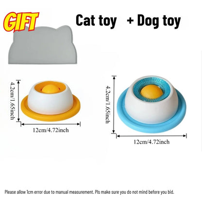 Interactive Cats Dog Lick Toys Slow Food Bowl Feeding Dispenser Puppy Training Enrichment Pet Stimulation Toys Pets Accessories