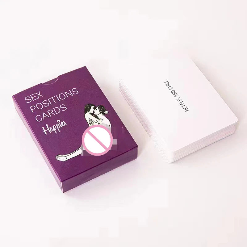 English Sexual Position Cards – Role-Playing Adult Games with Bedroom Commands, 18+ Erotic Toys for Couples