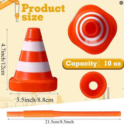 Race Car Cups, Drinking Cups with Straw Race Car Birthday Party Supplies Party Decorations for Kids Racing Car Theme