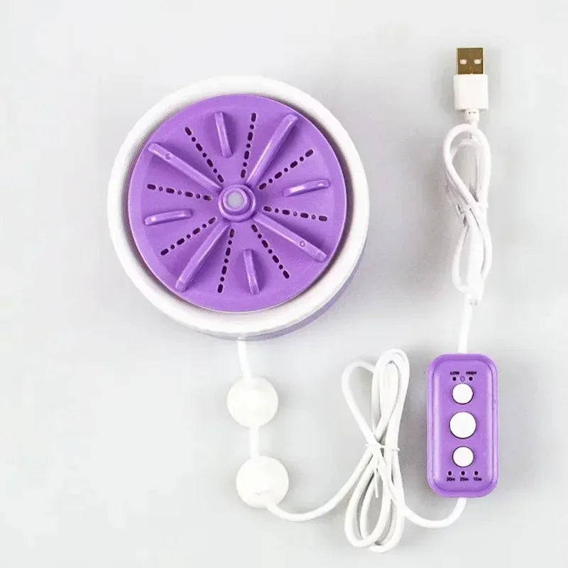 USB Mini Portable Washer for Underwear/Socks - Compact 3 Speed Settings Space-Saving Design for Travel/Dorm
