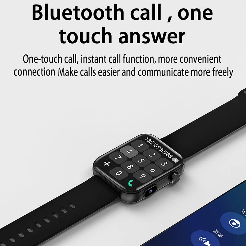 Smart Watch Women Men sound recording Camera Take Photo Record Video Watches Sport Waterproof Bluetooth Call Smartwatch 2025 New