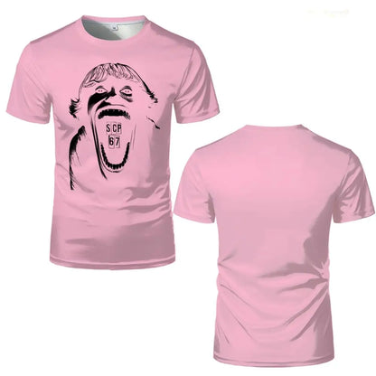Fun Doot Doot 6 7meme Print T-Shirt Six Seven Slang Term Brain Rot Short-Sleeve Tee SCP-67 Unisex Casual Fashion Streetwear Tops