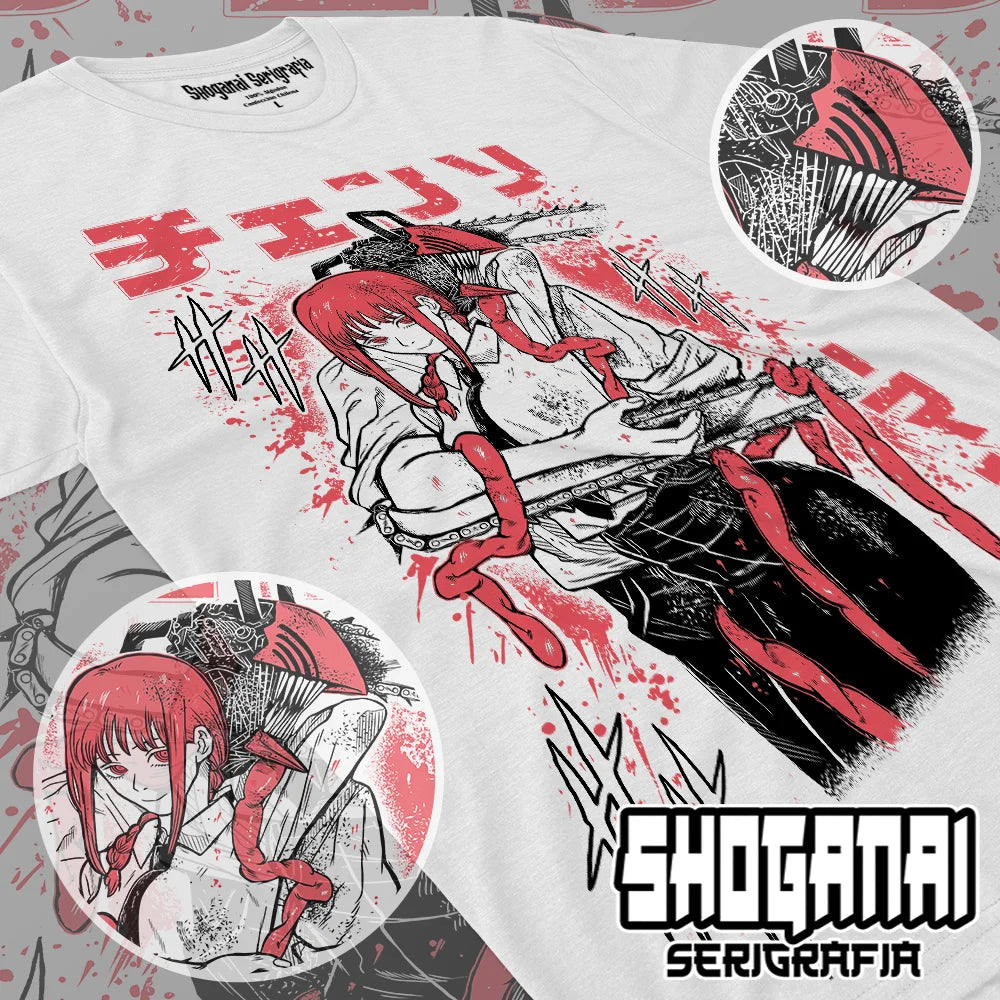 Chainsaw Man Peripherals T-shirt reze print tees Comfortable Oversized men women tops streetwear hip hop fashion Short sleeves