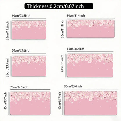 Blue Cherry Blossoms Mousepad Home Computer Table Large Pc Mouse Pad Art Sakura Keyboard Mause Rug Desk Mat Offices Accessories