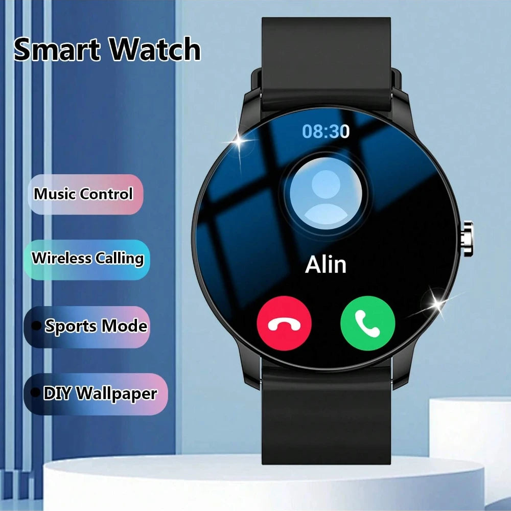 Smart Watch, Wireless Call/Dial, Multi-Sport Mode, Multiple APP Reminders, Suitable for Men and Women, Compatible with IPhone/An