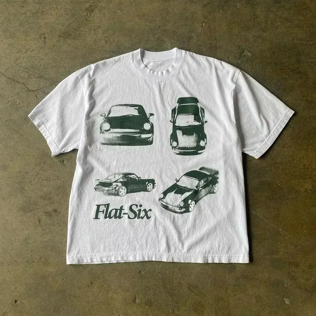 Fashion Tee Women Men T-shirt Y2K Loose Street Letter Print Short Sleeve Casual T-shirt 2025 Summer Retro Harajuku Top