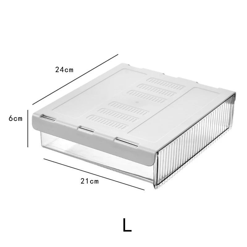 Desk Table Self Storage Boxs Under Desk Drawer Stick Stand Hidden Stationery Pens Office Home Organizer Accessories Supplies