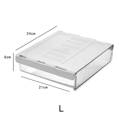 Desk Table Self Storage Boxs Under Desk Drawer Stick Stand Hidden Stationery Pens Office Home Organizer Accessories Supplies
