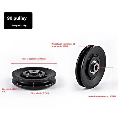 50-160MM Universal Gym Bearing Pulley Nylon Wheel Cable Fitness Equipment