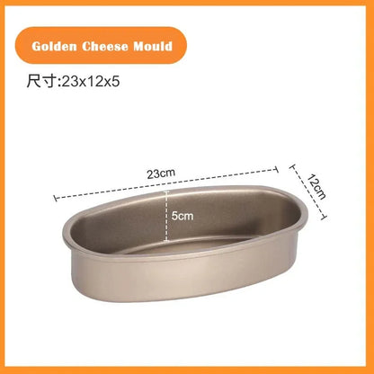 Oval non-stick pan carbon steel cake mold cheesecake bread loaf pan baking mold pie tin pan baking tools accessories