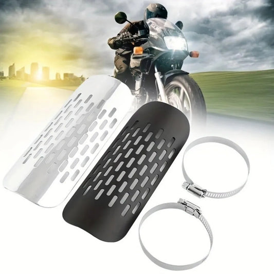 1PCS Universal Metal Exhaust Heat Shield Automotive, Motorcycle Exhaust Muffler Pipe Heat Shield Heat Insulation Cover