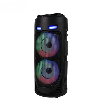 Large Square Dance Portable Bluetooth Speaker LED Colorful Light Soundbar Column KTV Soundbox Wireless Subwoofer HiFi Boombox