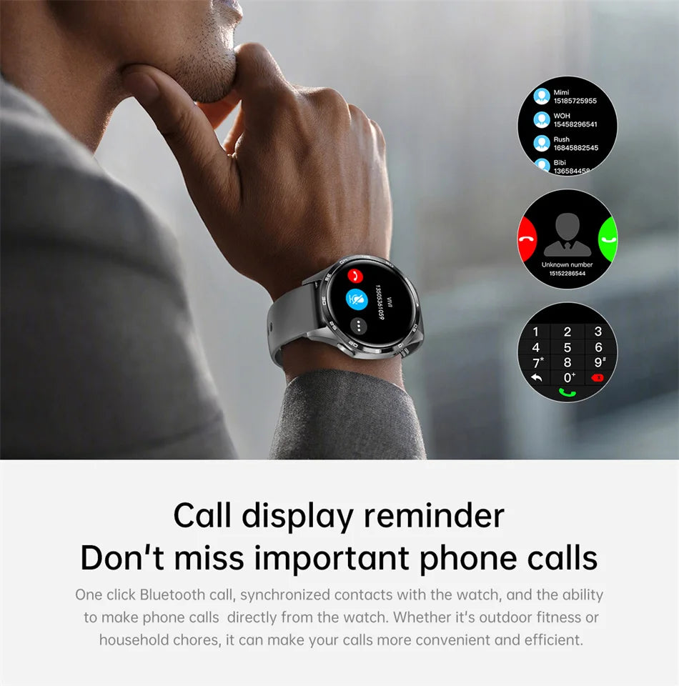 Smart Watch 5 Pro GPS NFC Smartwatch Men 360*360 AMOLED Screen Heart Rate Monitor Bluetooth Call IP67 Waterproof Men Smartwatch