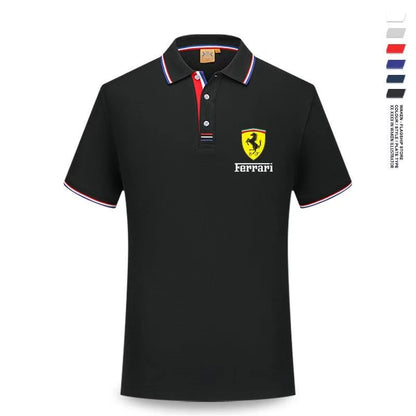 For Ferrari F430 Stradale 458 488 612 F12 High Quality F1 Racing Team Sport Training Short-sleeved Summer Men Women POLO T-shirt