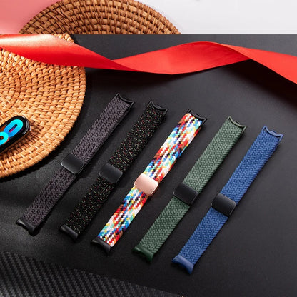 Braided Loop Strap For Xiaomi Band 9 8 Magnetic Buckle Mi band 9 Nylon Bracelet Comfortable Wristband For Mi Band 10 Accessories