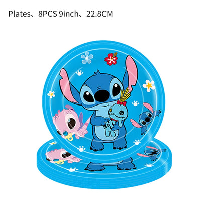 Stitch Party Supplies For Child Lilo And Stitch Birthday Party Decorations Balloons Banner Tablecloth Backdrop Tableware