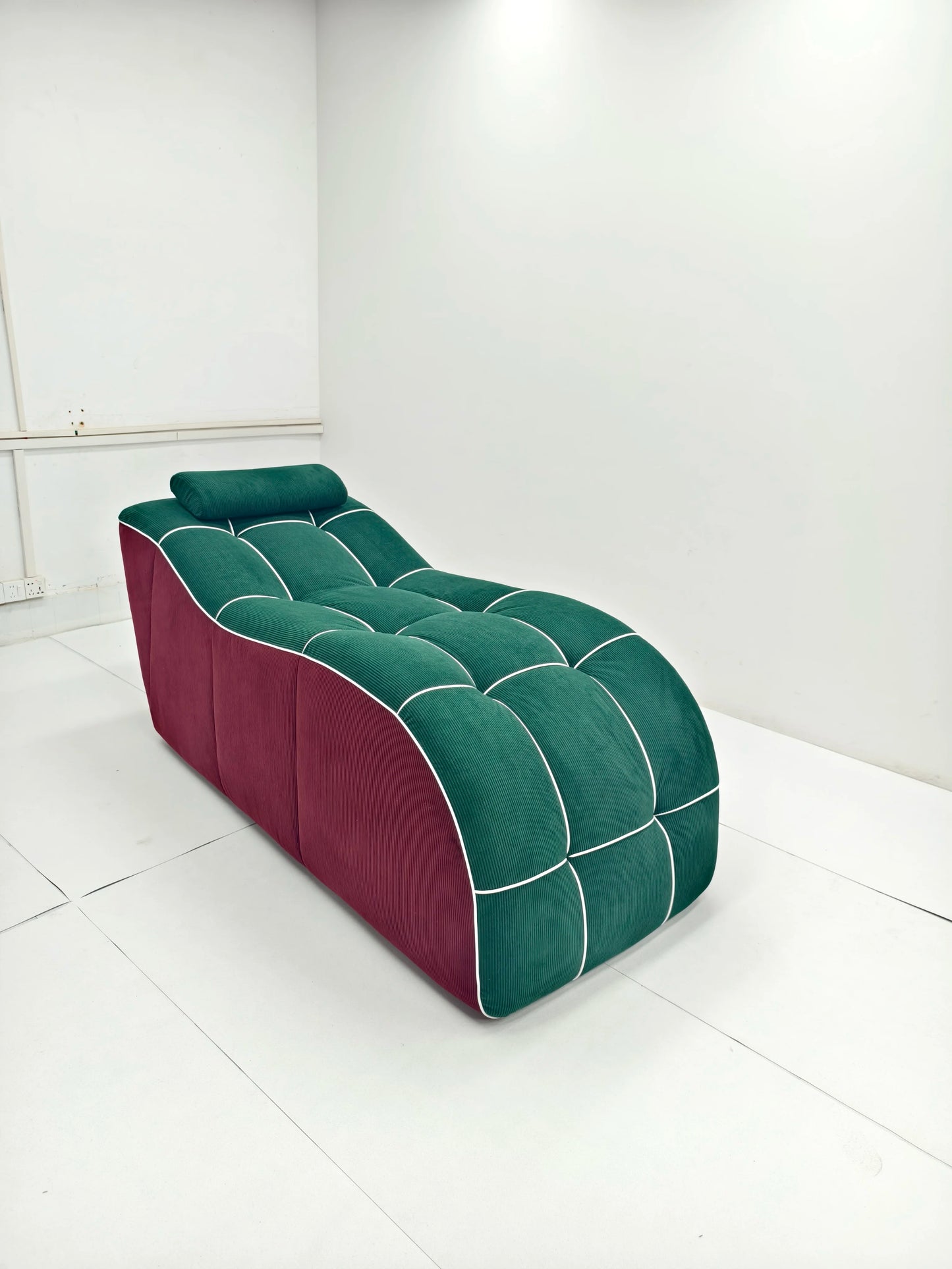 Vacuum Compressed Chaise Lounge Chair, Space Saving No Deformation Soft Lazy Sofa for Living Room Apartment Small Space