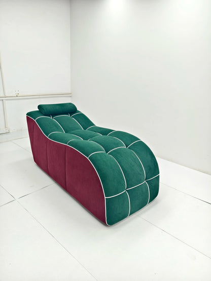 Vacuum Compressed Chaise Lounge Chair, Space Saving No Deformation Soft Lazy Sofa for Living Room Apartment Small Space