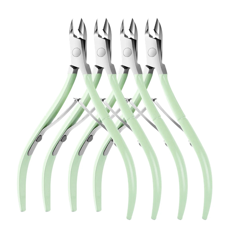 1/2/4Pcs Stainless Steel Cuticle Nail Nipper Clipper Cutter Nail Art Manicure Pedicure Care Trim Plier Cutter Beauty Nail Tools