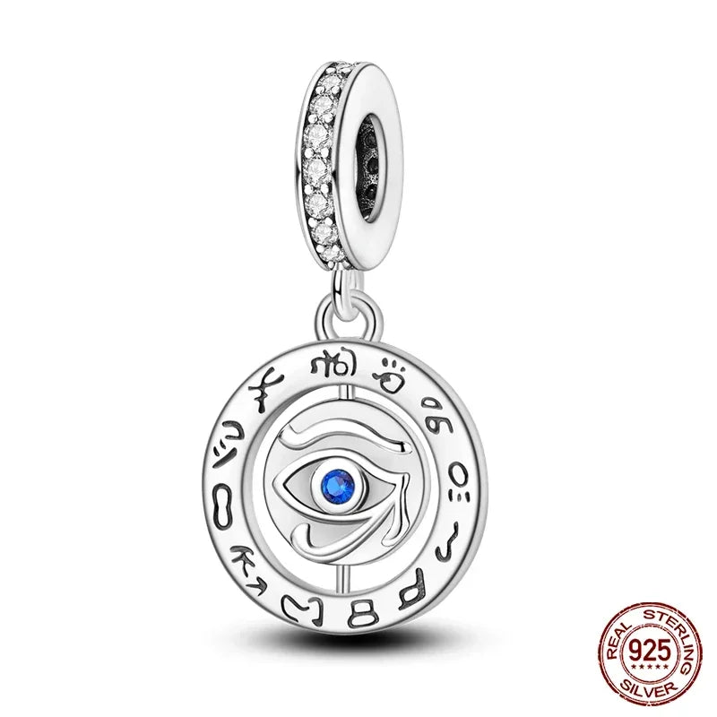 Hot Sale 925 Silver Color Evil Eye Charm Demon Eye Bead For Original  Bracelet&Bangle DIY Making Fashion Jewelry Gift