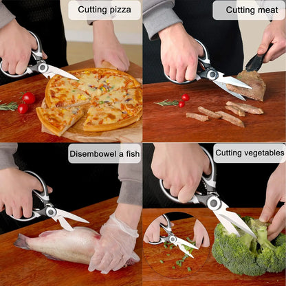 Kitchen Scissors All Purpose 3 Pack kitchen gadgets utensils Stainless Steel Cooking Shears for Cutting Meat Food Fish Poultry