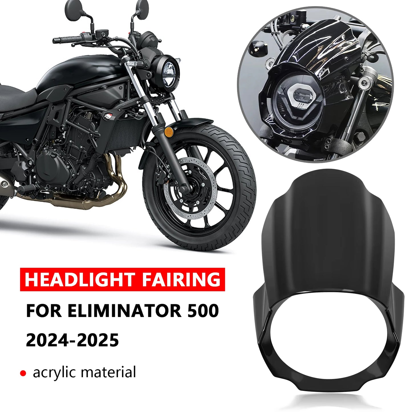 For Eliminator 400 450 500 2024 2025 windshield motorcycle windshield protective cover deflector front fairing accessories