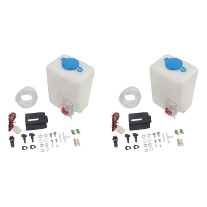 1-3Sets Windscreen Washer Pump 12V 1.5L Car Windshield Washer Bottle Kit Car Windshield Washer Reservoir Pump Car Cleaning Tools