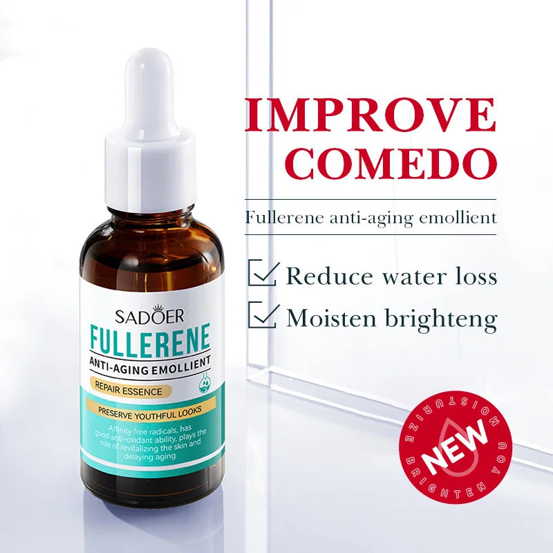 30ml SADOER Fullerene Face Serum Facial Anti Wrinkles Moisturizing Firming Essence Beauty Skin Care