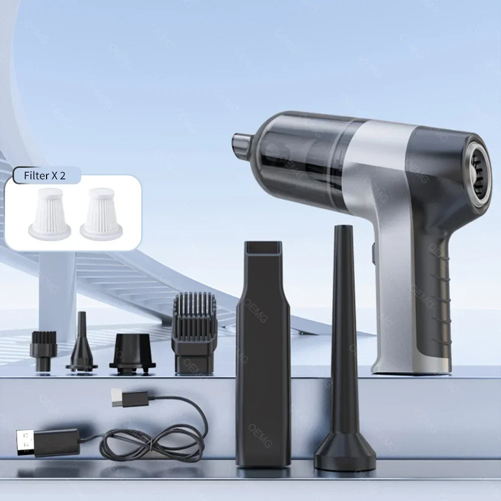 150000PA Powerful Wireless Car Vacuum Cleaner Mini Portable Handheld for Home Appliance Cleaning Machine Car Cleaner Keyboard