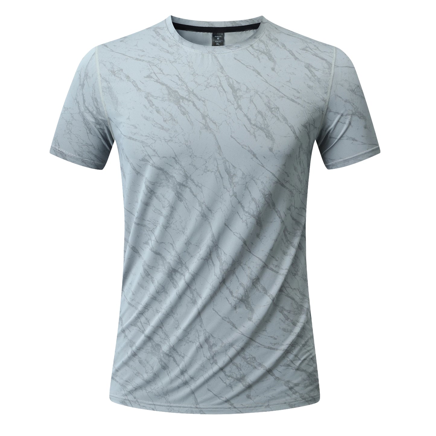 Mens Running T-Shirt Outdoor Sports Tops Short Sleeve Shirt Men Fitness Gym Guys Clothing Shirts Sportswear Breathable Quick Dry