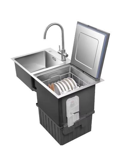Integrated Sink Dishwasher Complete Set Of Fully Automatic Kitchen Appliances Includes Single Bowl Ultrasonic Dishwasher Sink Fa
