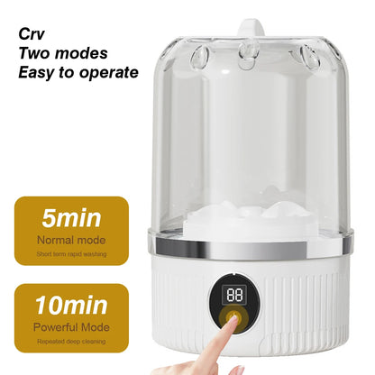 Cordless Small Washing Machine Rechargeable Portable Washing Machine Mini Special Washer for Travel Home and Dormitory
