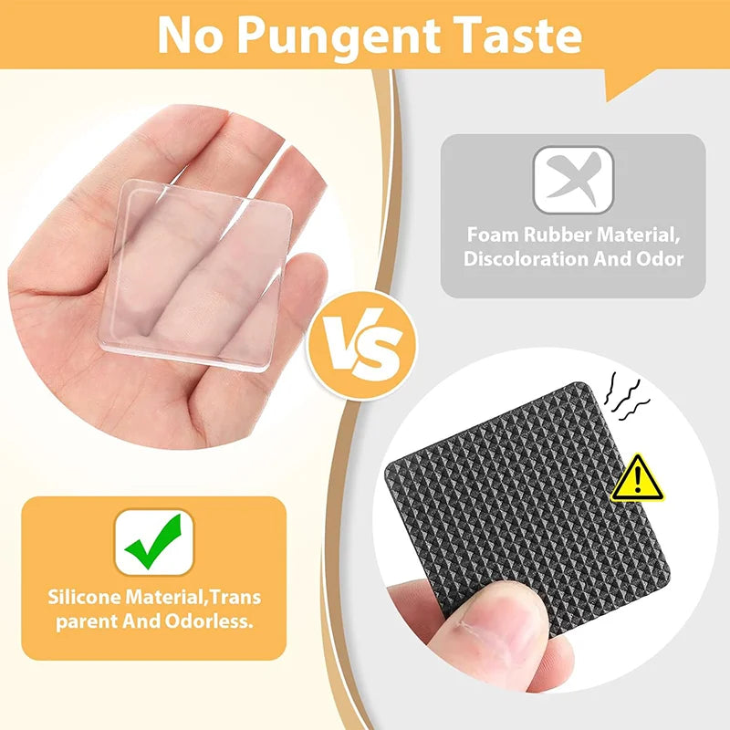 Silicone Anti Vibration Mat Washing Machine Anti-Vibration Pads Transparent Non-Slip Feet Protectors Clear Furniture Pads